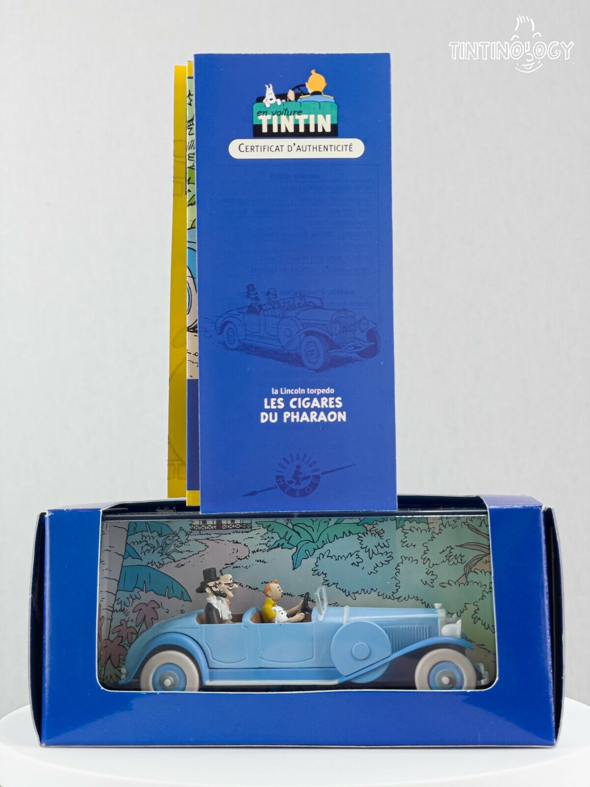 ATLAS TINTIN CAR # 5 Lincoln - Cigars Pharaoh Herge model car 1/43 Scale Voiture