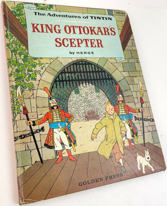 KING OTTOKARS SCEPTER Golden Press 1959 1st USA Edition Hardback Tintin book by Herge