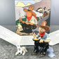 Rare Pixi Tintin Figurine 46529 "Tintin & Snowy in America" Colorised 2020 Metal