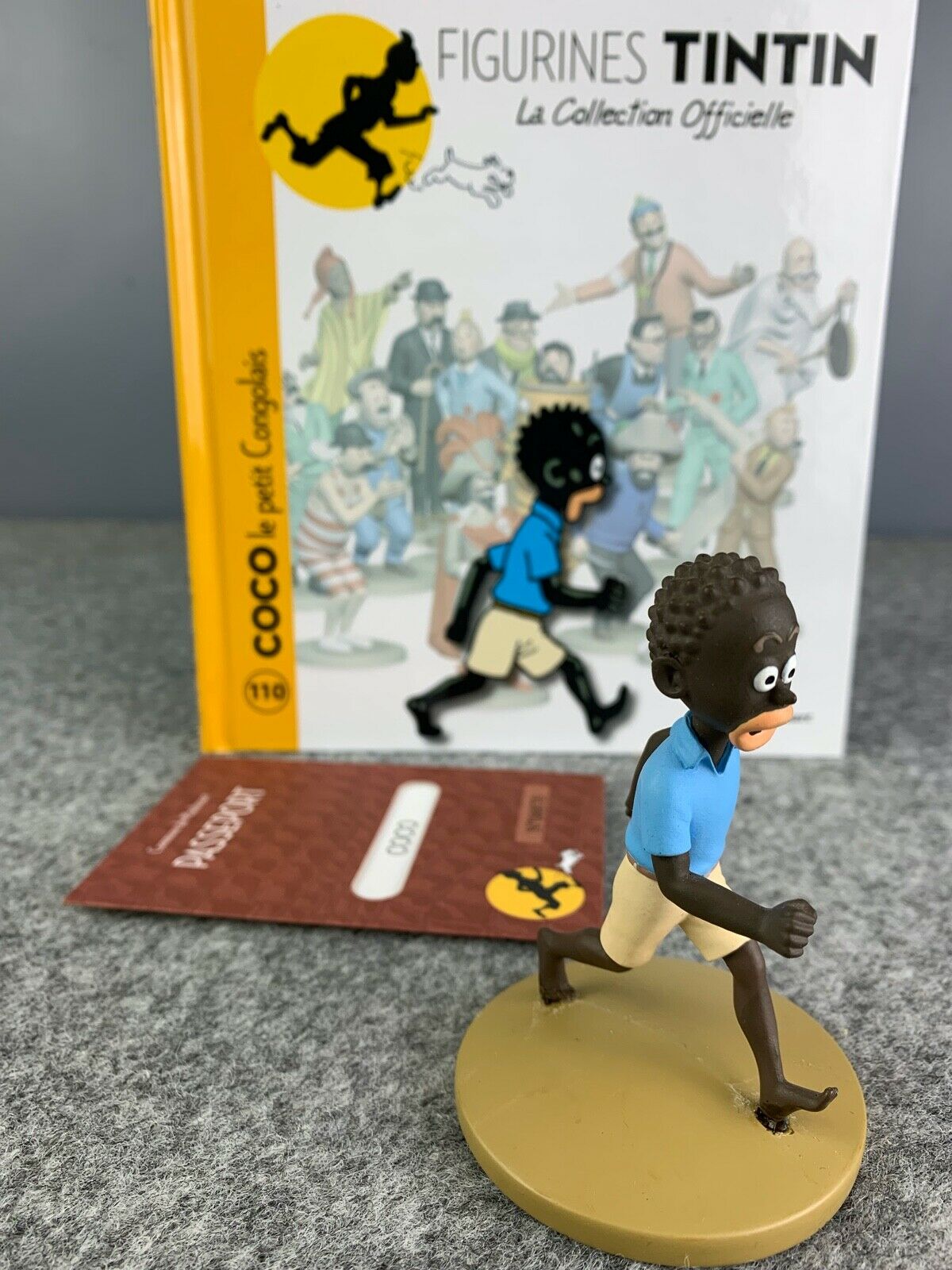 Tintin Figurines Officielle # 110 Coco - Congo RARE Resin Model Figure