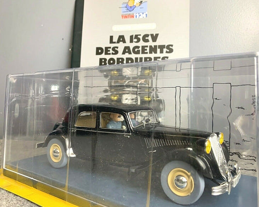 HACHETTE Tintin Car 1/24 #48 Citroen 15/6 - Calculus Affair Rare Model Voiture