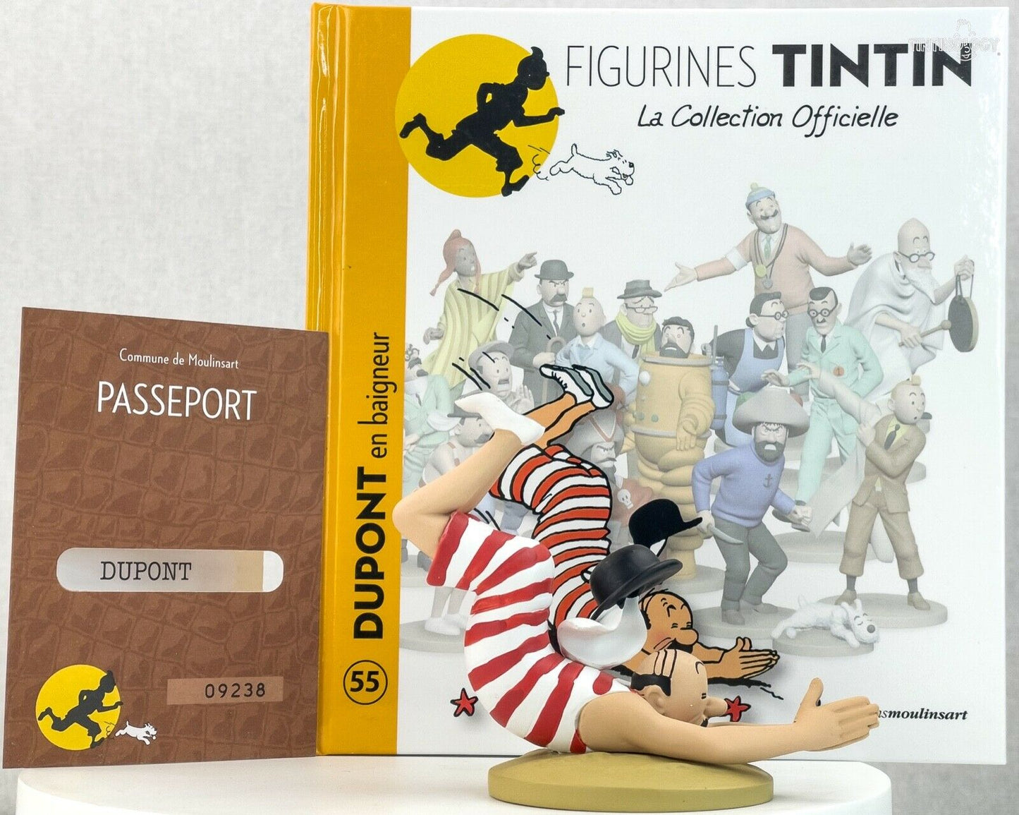 Tintin Figurines Officielle #55 Thomson Diving: Black Gold Herge Resin Figure