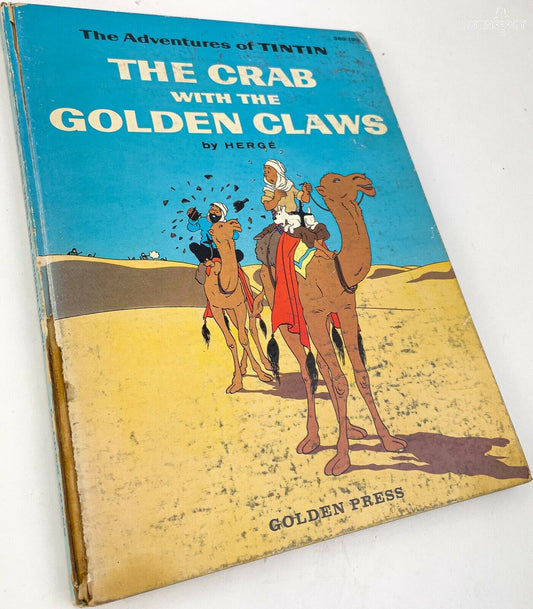 CRAB WITH THE GOLDEN CLAWS Golden Press 1959 1st USA Edition Hardback Tintin book