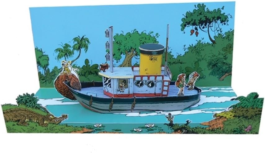 Marsupilami Diorama 3D A Monter The Boat - Dupis, Dargaud-Lomard 2018 Edition