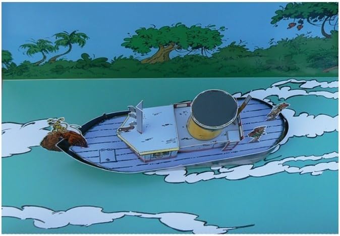 Marsupilami Diorama 3D A Monter The Boat - Dupis, Dargaud-Lomard 2018 Edition