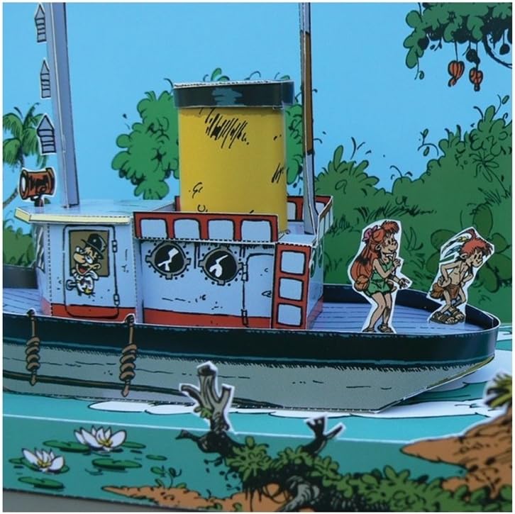 Marsupilami Diorama 3D A Monter The Boat - Dupis, Dargaud-Lomard 2018 Edition