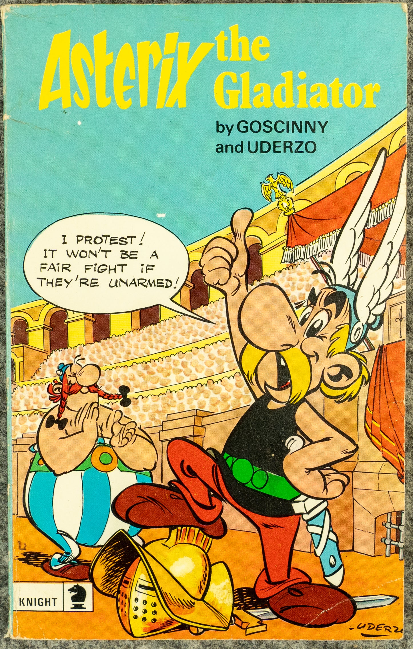 Asterix The Gladiator - Black & White Mini A5 UK Paperback Edition Uderzo