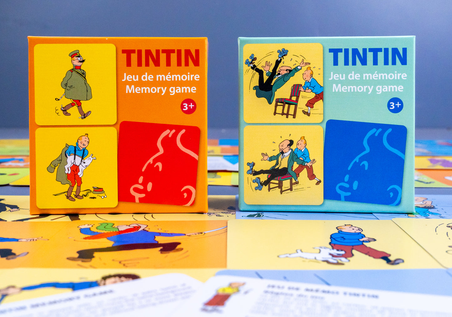 Tintin Moulinsart Memory Game Playing Card Set of 2: Actions/Costumes Cards
