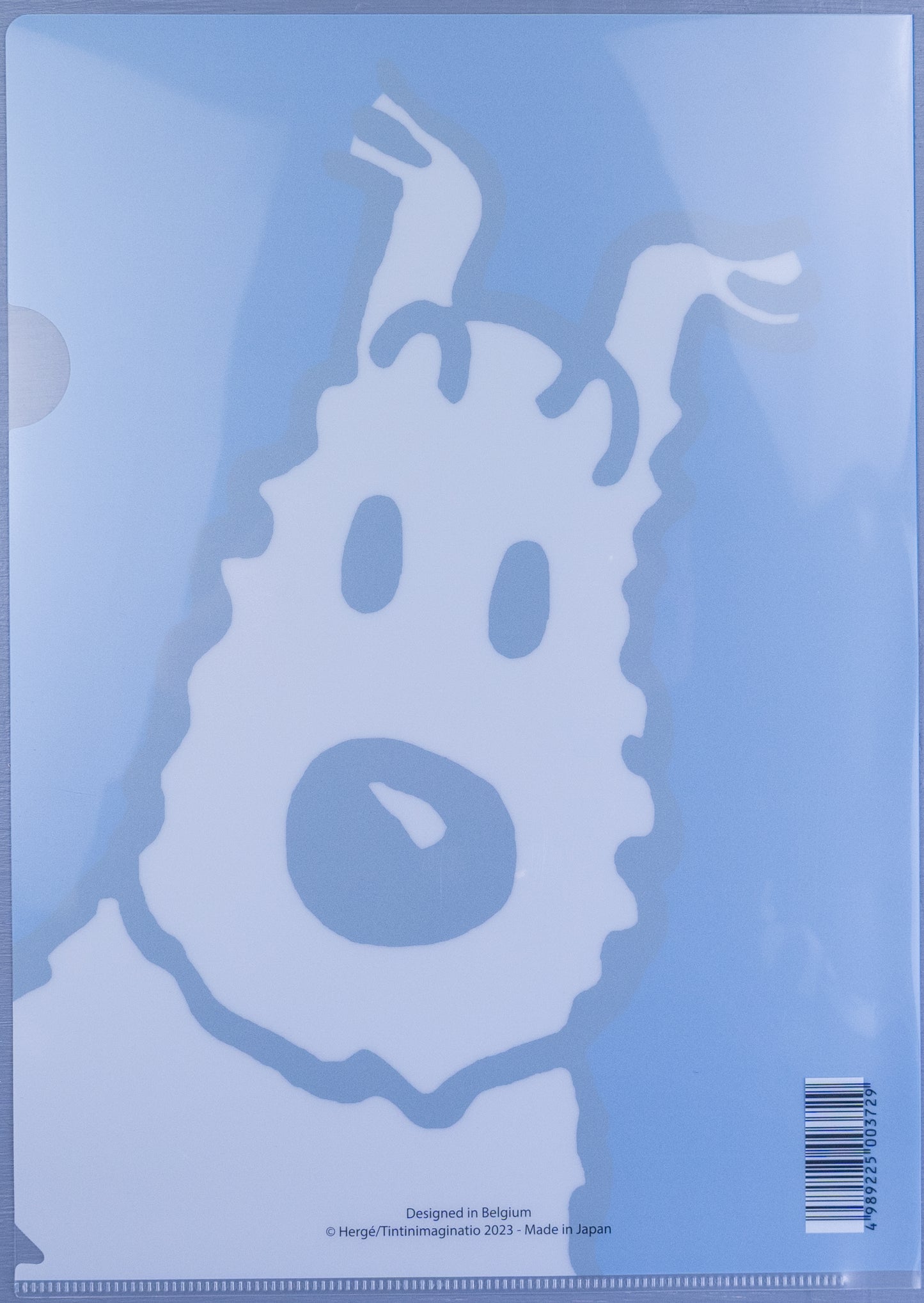 Blue Moulinsart Tintin Snowy A4 Plastic Sleeve / Folder