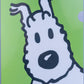 Green Moulinsart Tintin Snowy A4 Plastic Sleeve / Folder