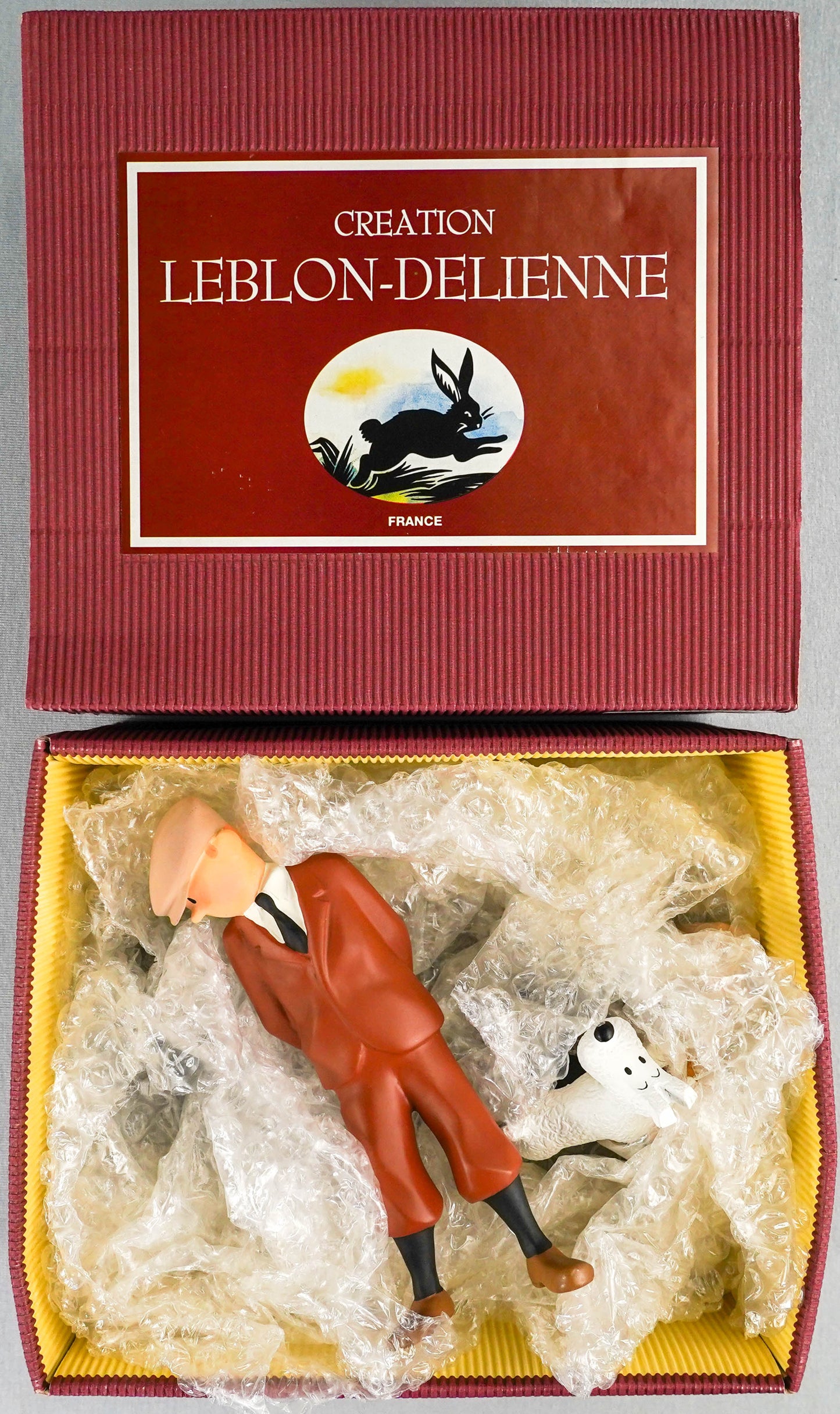 Statuette Leblon-Delienne 53 Tintin Et Milou L' Oreille Cassée 1993 Resin Model Figurine