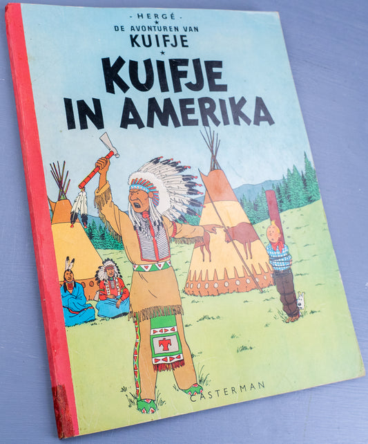 Kuifje In Amerika 1963 Early Dutch Paperback Edition Casterman Tintin by Herge