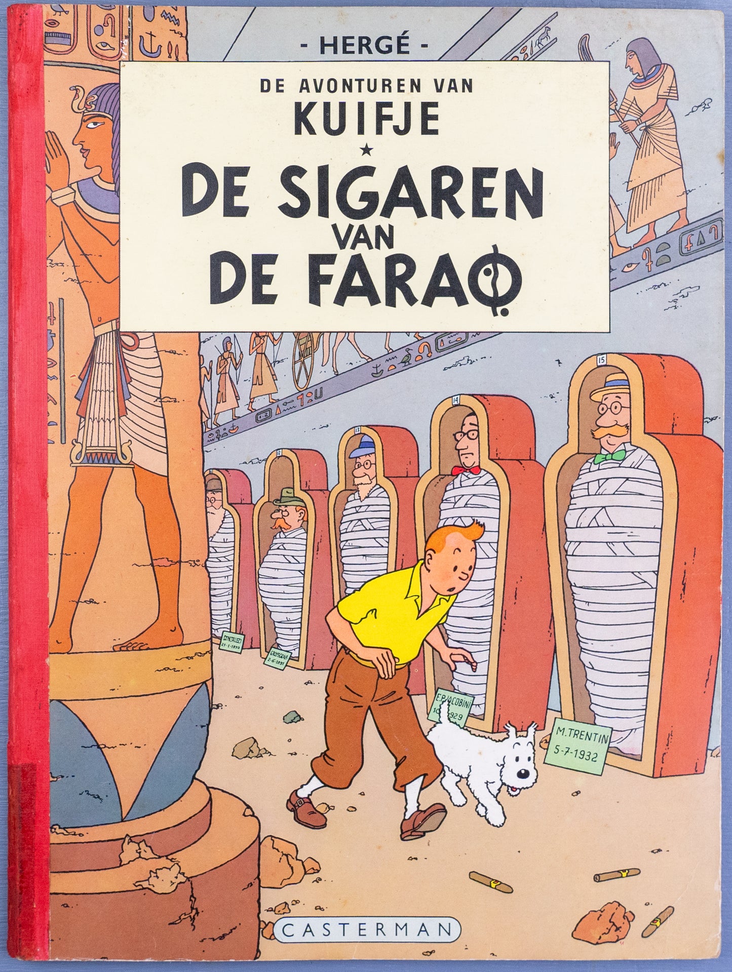 Kuifje: Sigaren Van De Farao 1968 Early Dutch Paperback Edition Casterman Tintin by Herge