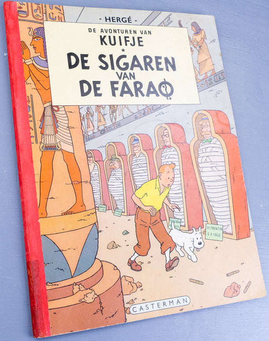 Kuifje: Sigaren Van De Farao 1968 Early Dutch Paperback Edition Casterman Tintin by Herge