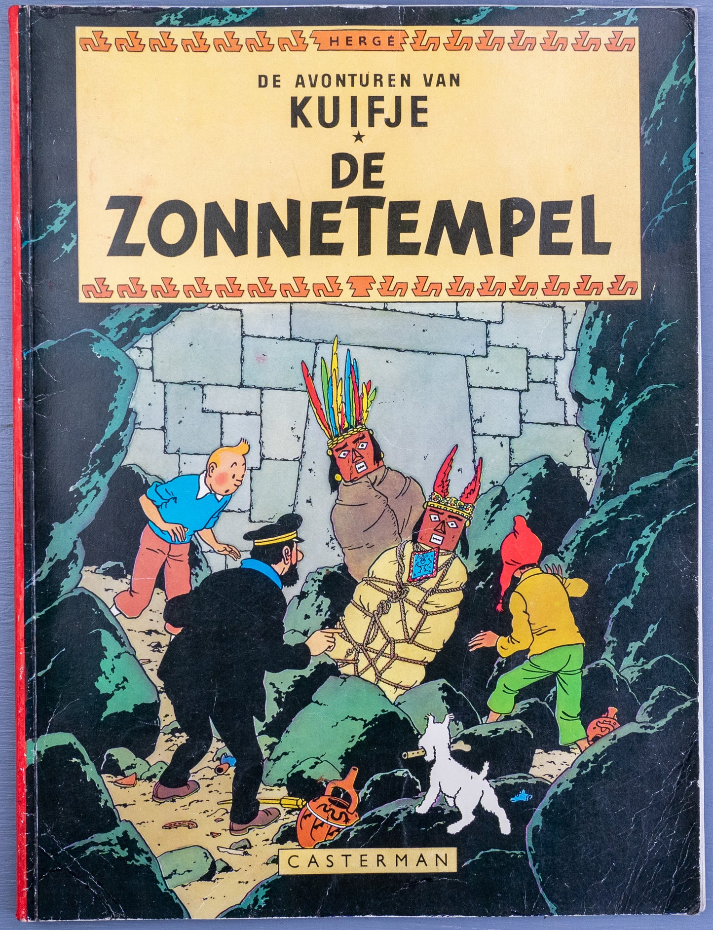 Kuifje: De Zonnetempel 1976 Early Dutch Paperback Edition Casterman Tintin by Herge