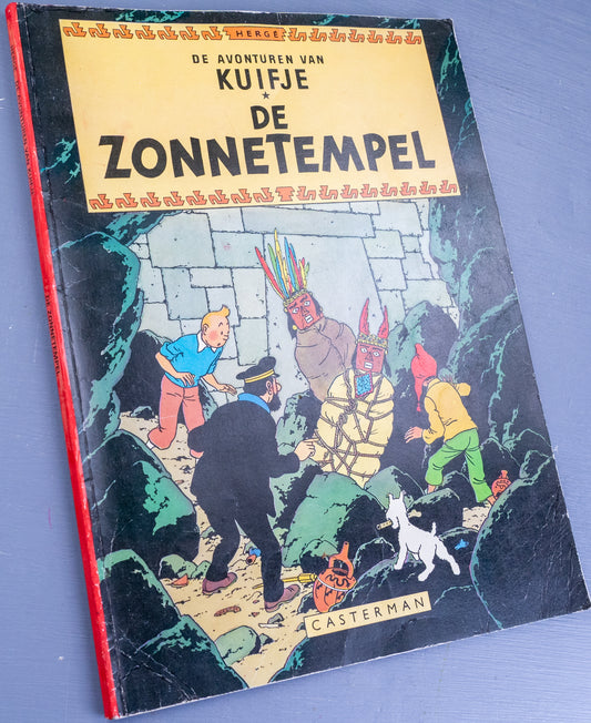 Kuifje: De Zonnetempel 1976 Early Dutch Paperback Edition Casterman Tintin by Herge