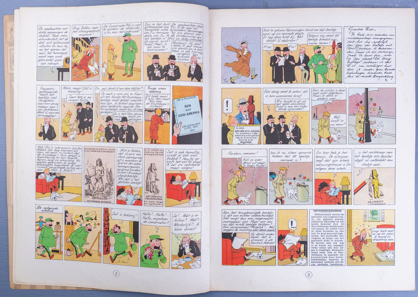 Kuifje: Het Gebroken Oor 1963 Early Dutch Paperback Edition Casterman Tintin by Herge