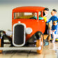 MOULINSART TINTIN CAR #2 Dr Wang's Red Limo: Blue Lotus Model car 1/43 Scale (Copy)