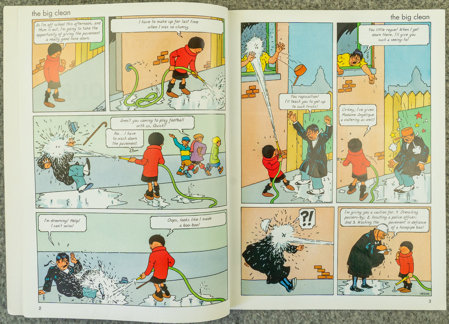 Rare Quick & Flupke Comics - Complete Set of 4 UK Paperback books 1st Edition Tintin/Herge