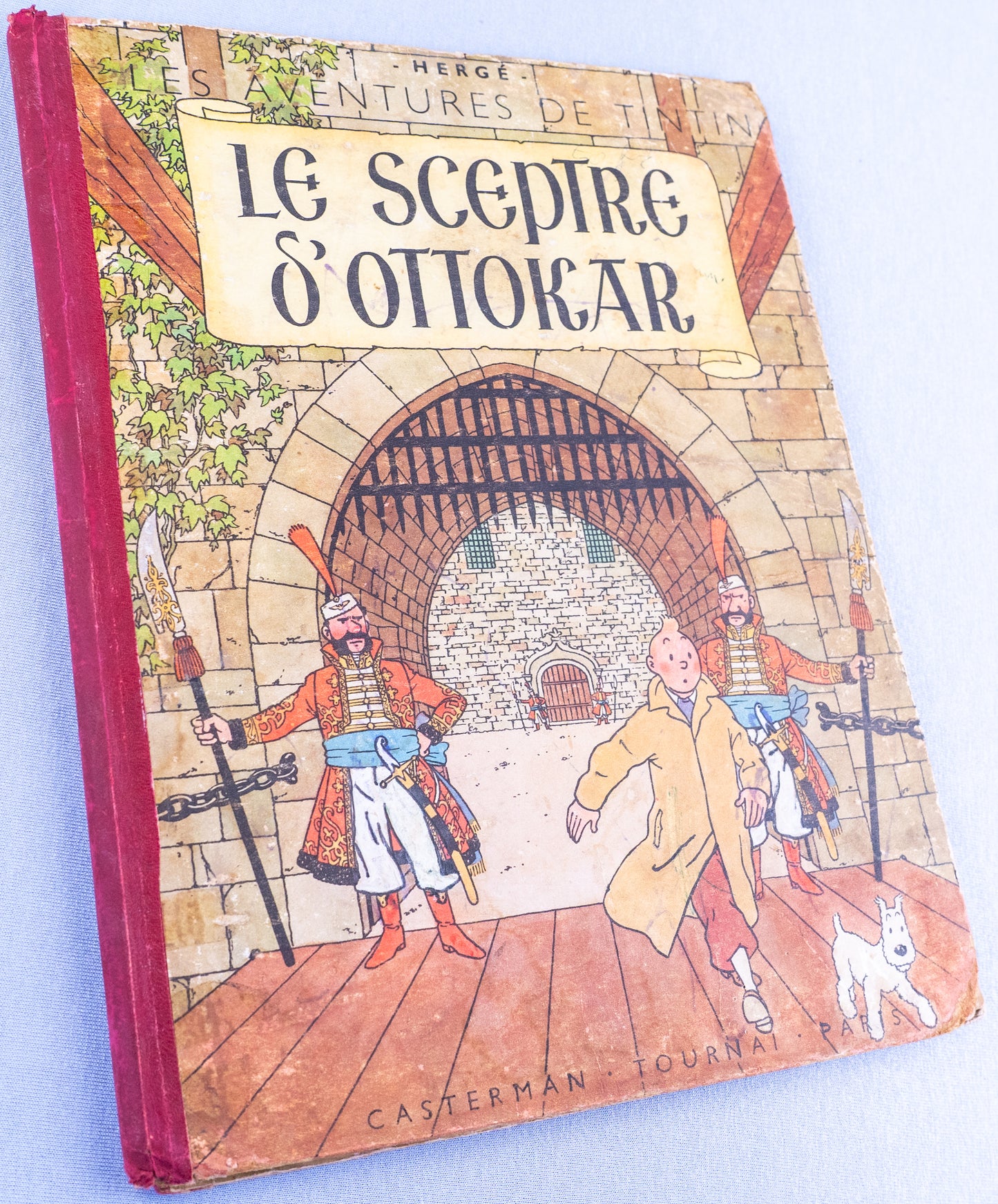 Le Sceptre D' Ottokar Casterman 1947 1st Colour Edition B1 HB Rare Herge Tintin EO