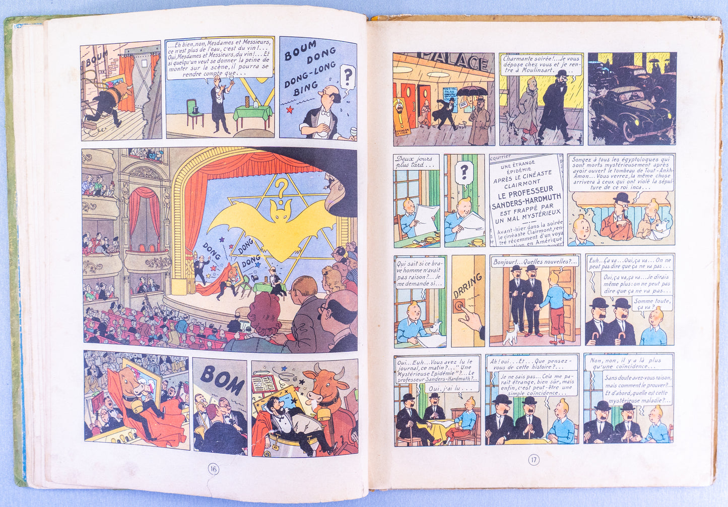 Les 7 Boules De Cristal: Casterman 1948 1st Edition B2 HB Rare Herge Tintin EO