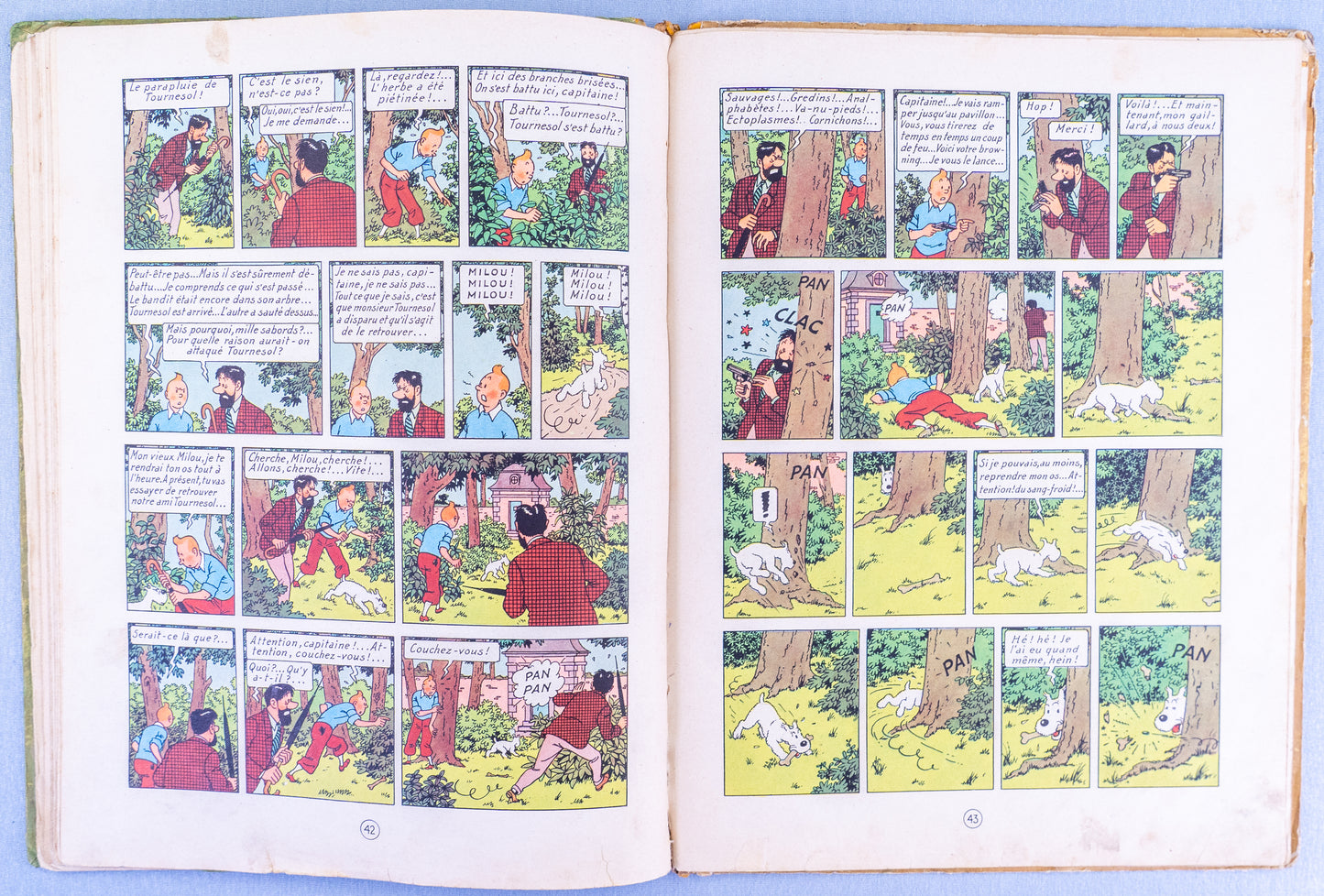 Les 7 Boules De Cristal: Casterman 1948 1st Edition B2 HB Rare Herge Tintin EO