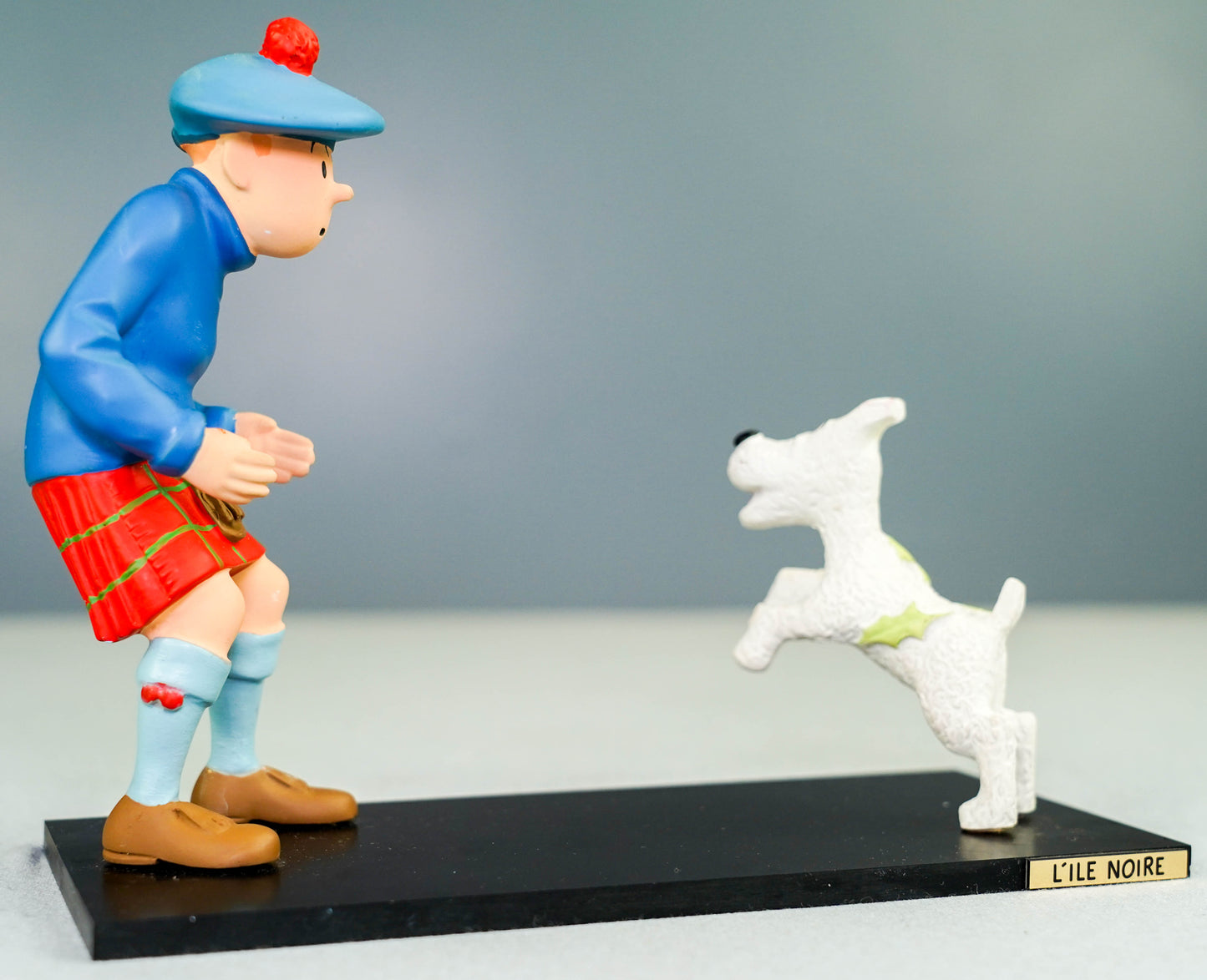 Statuette Leblon-Delienne 52 Tintin Et Milou L' ile Noire 1993 Resin Model Figurine