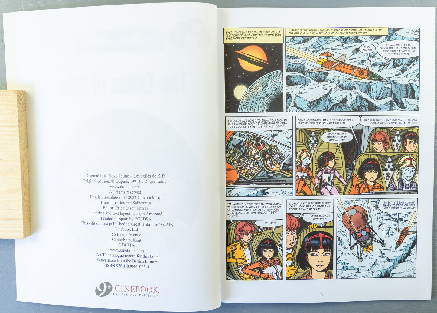 Yoko Tsuno Volume 17 - The Exiles of Kifa Cinebook Paperback Comic Book by R. Leloup