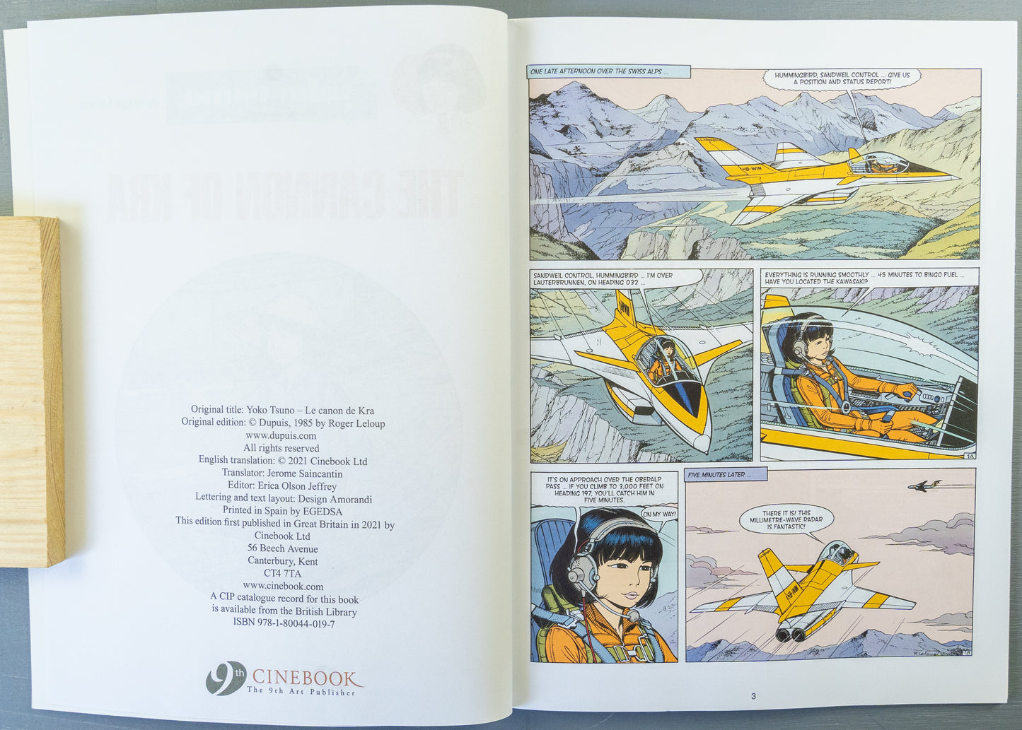 Yoko Tsuno Volume 16 - The Cannon of Kra Cinebook Paperback Comic Book by R. Leloup