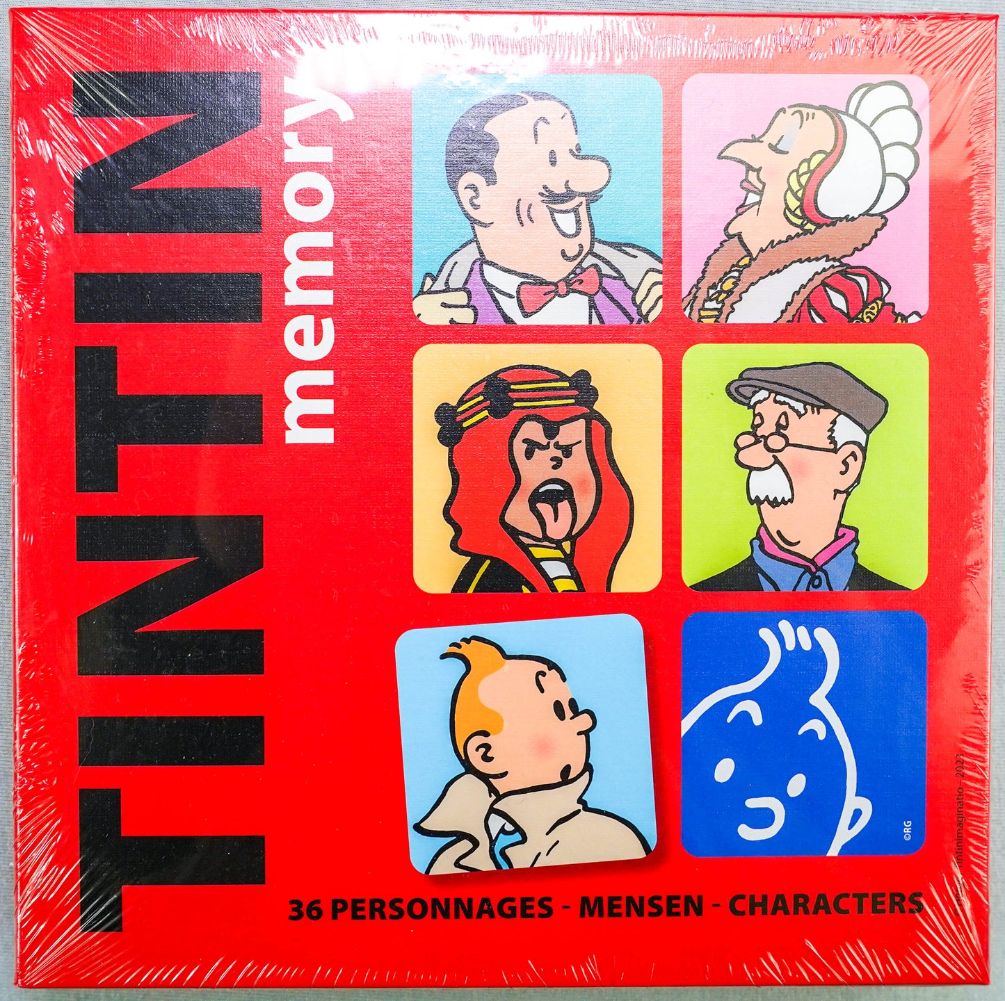 Tintin Moulinsart Memory Game Playing Cards: Character Cards