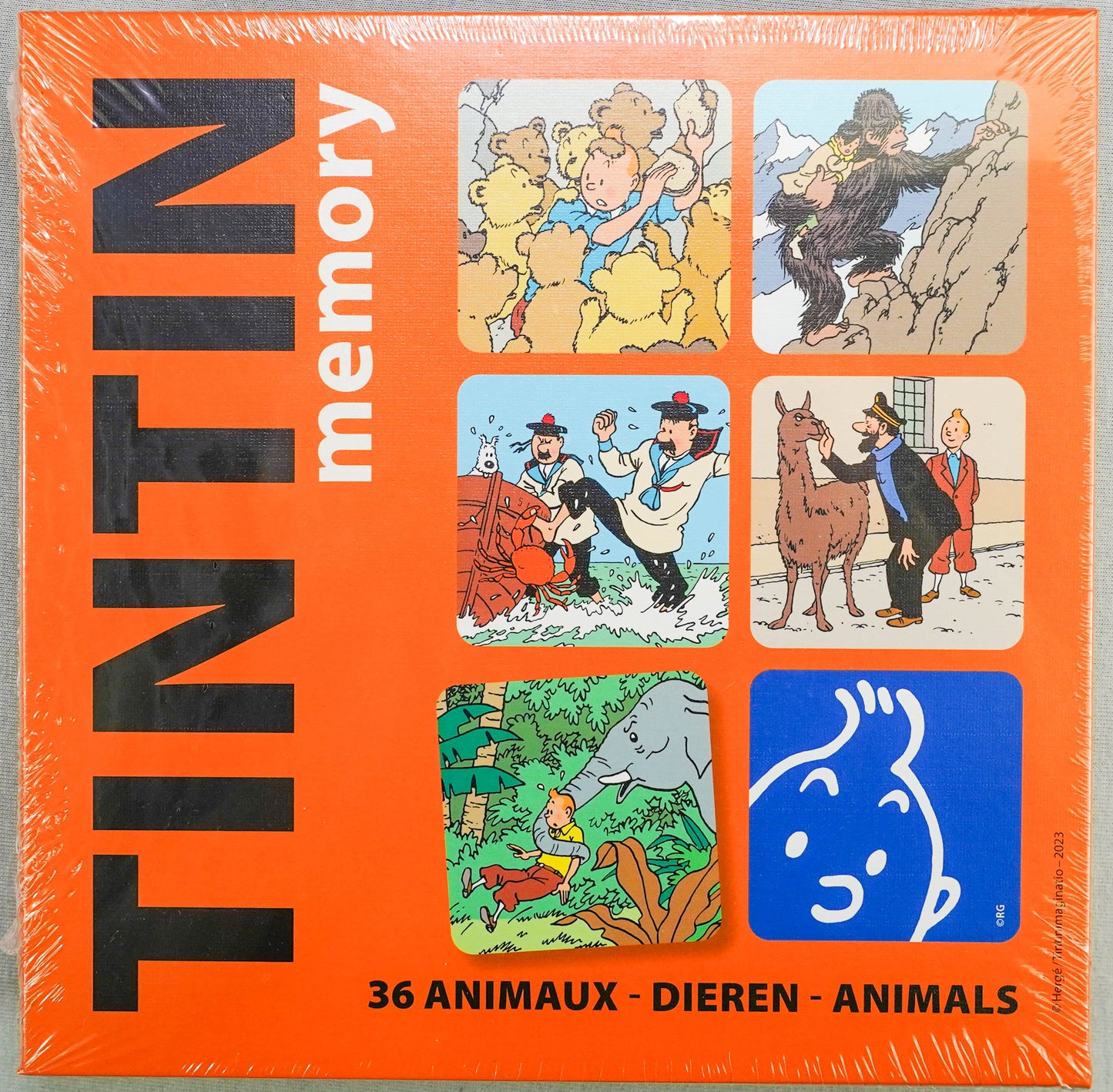 Tintin Moulinsart Memory Game Playing Cards: Animals Cards