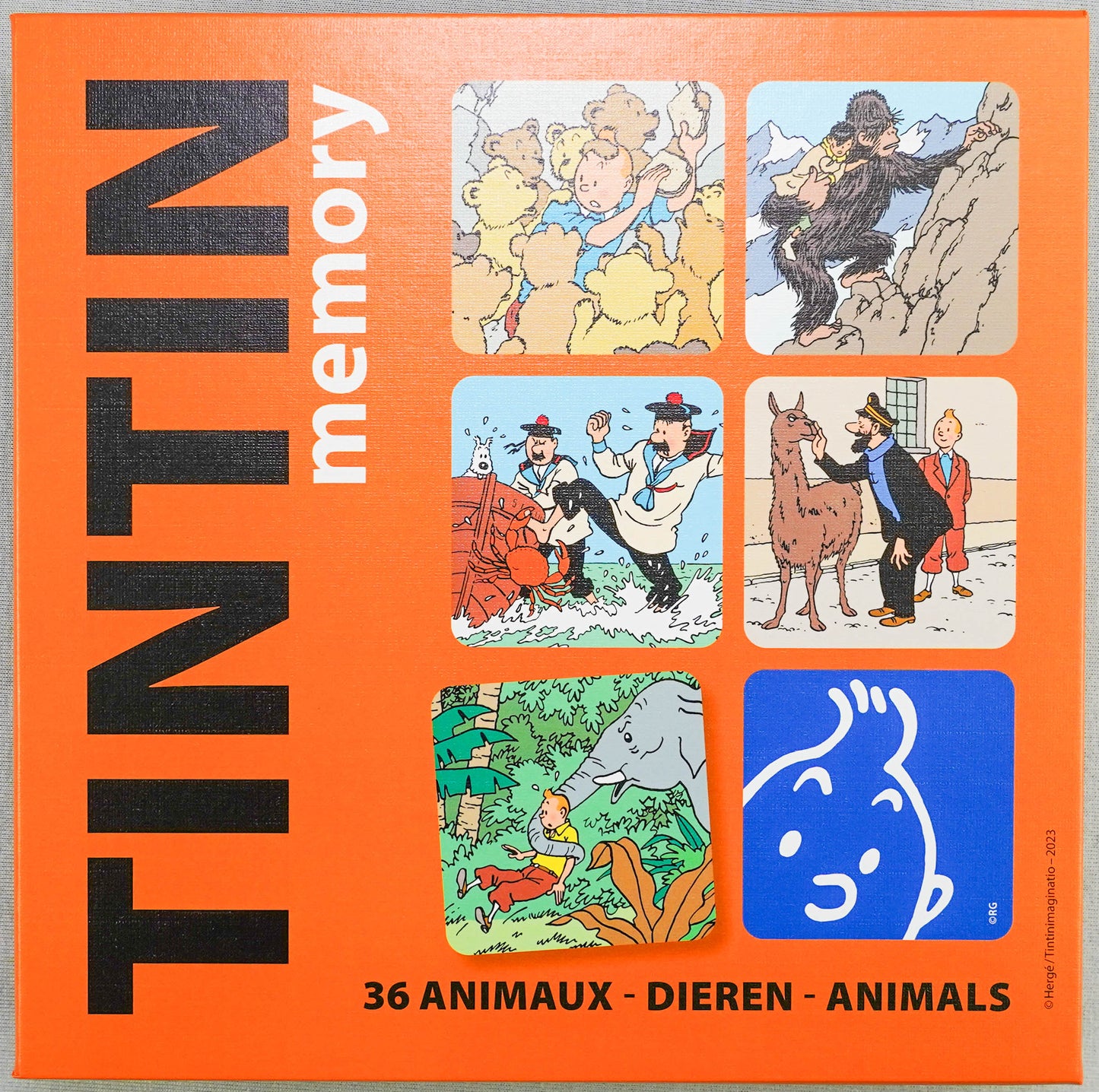 Tintin Moulinsart Memory Game Playing Cards: Animals Cards