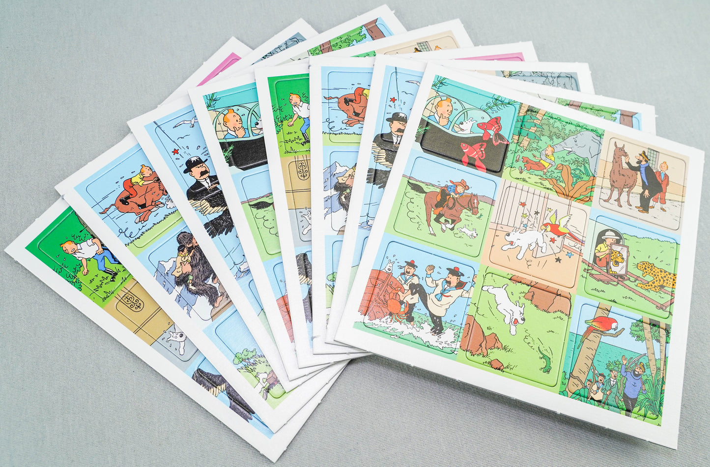 Tintin Moulinsart Memory Game Playing Cards: Animals Cards