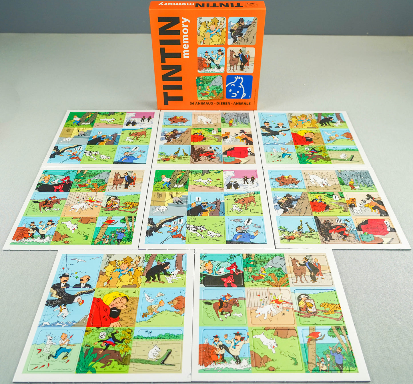 Tintin Moulinsart Memory Game Playing Cards: Animals Cards