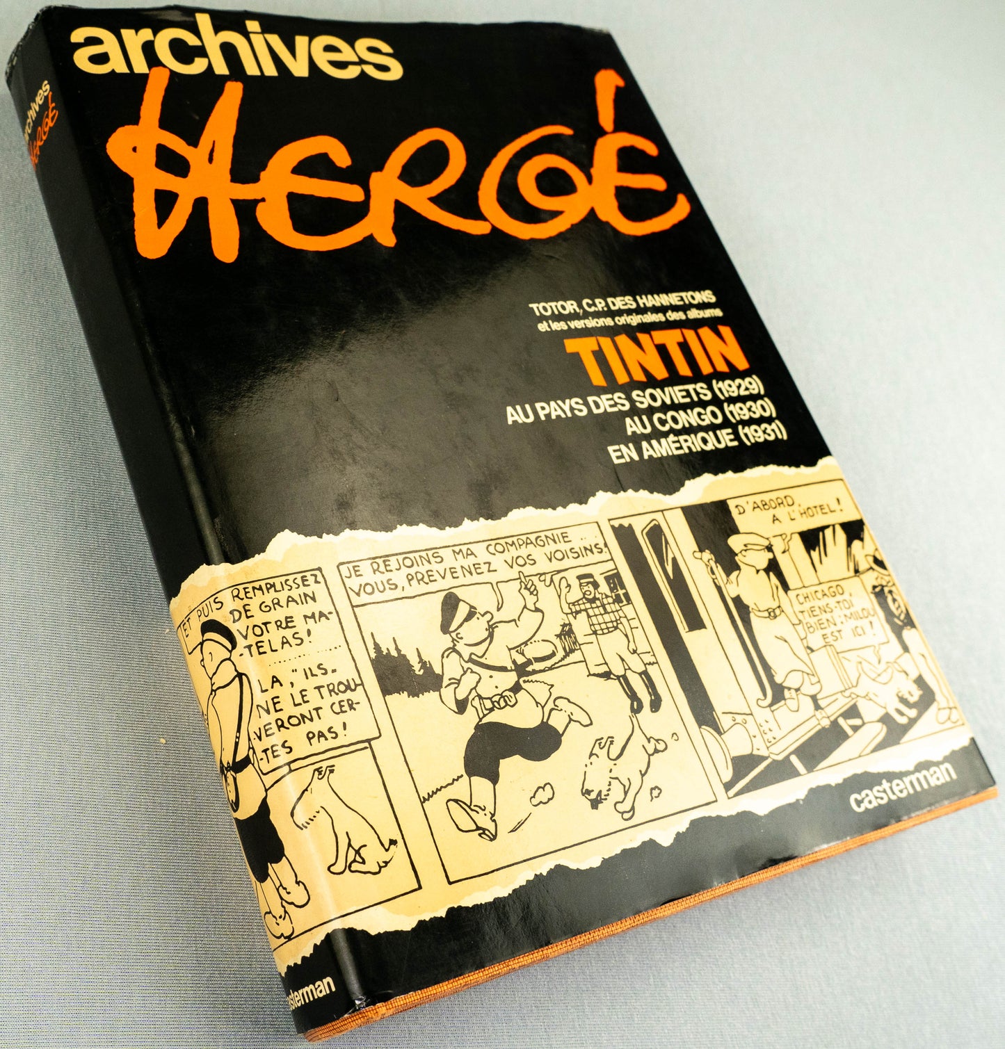 ARCHIVES HERGE VOLUME 1 1973 1st Edition x3 Tintin Books+Totor Hardback Rare EO