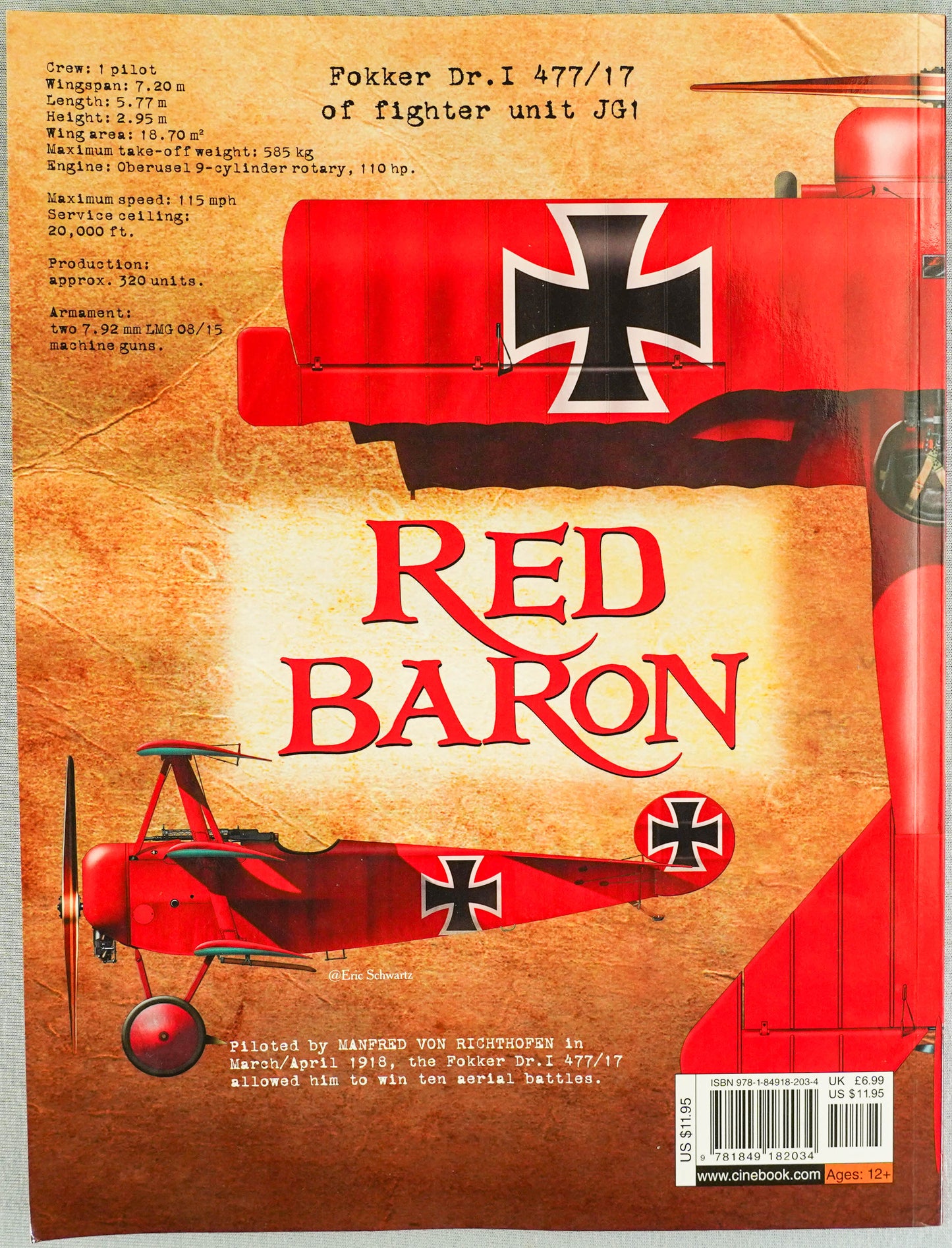 Red Baron Volume 1: The Machine Gunners' Ball Cinebook Paperback Comic by Veys/Puerta