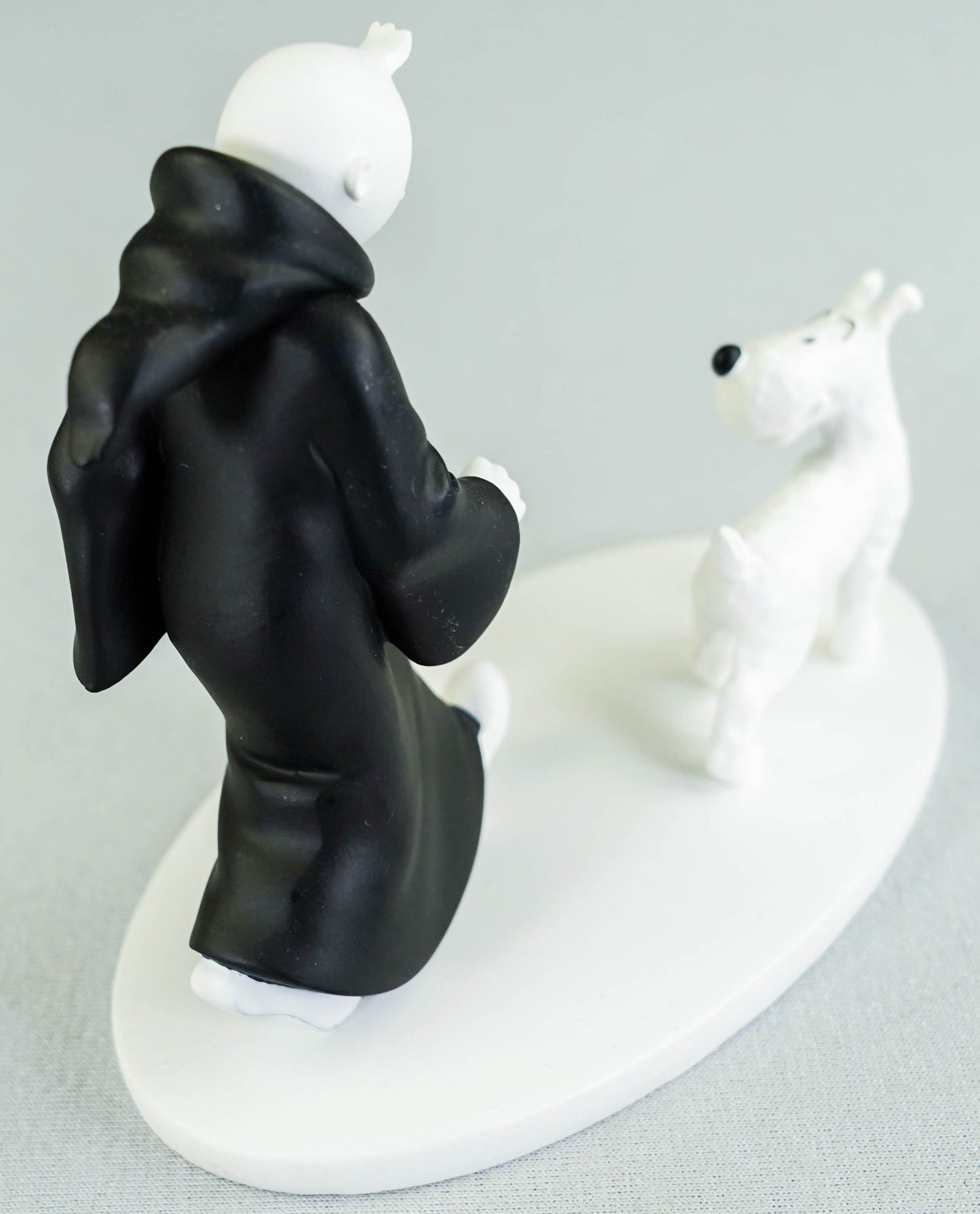 Hors Serie Figurine #5 Tintin in Toga and Snowy Cigars Pharaoh 12cm B&W Resin Model Figure