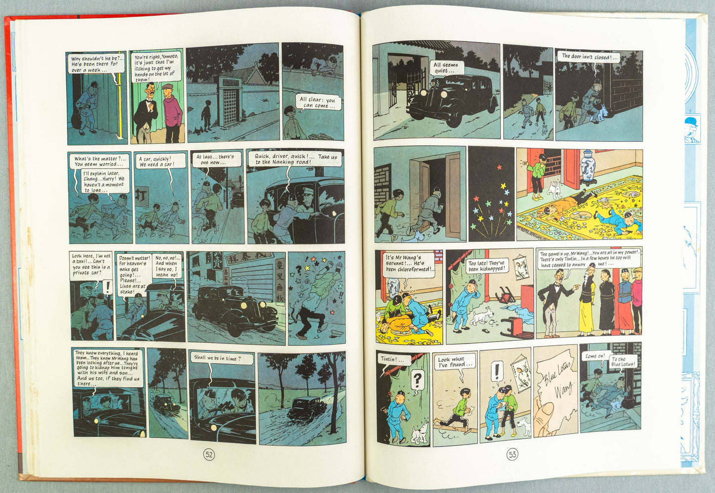 The Blue Lotus - Methuen 1983 1st Edition Hardback Rare Tintin book Herge EO