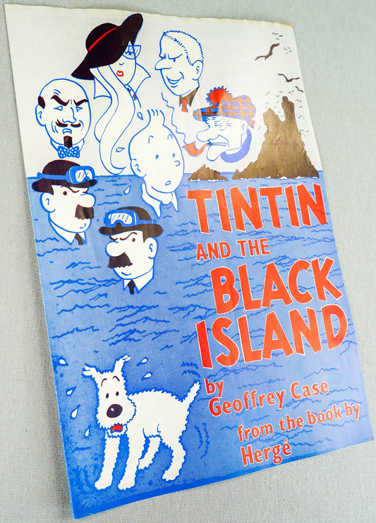 X Rare Tintin: The Black Island @ Unicorn Theatre Programme 1980 London herge