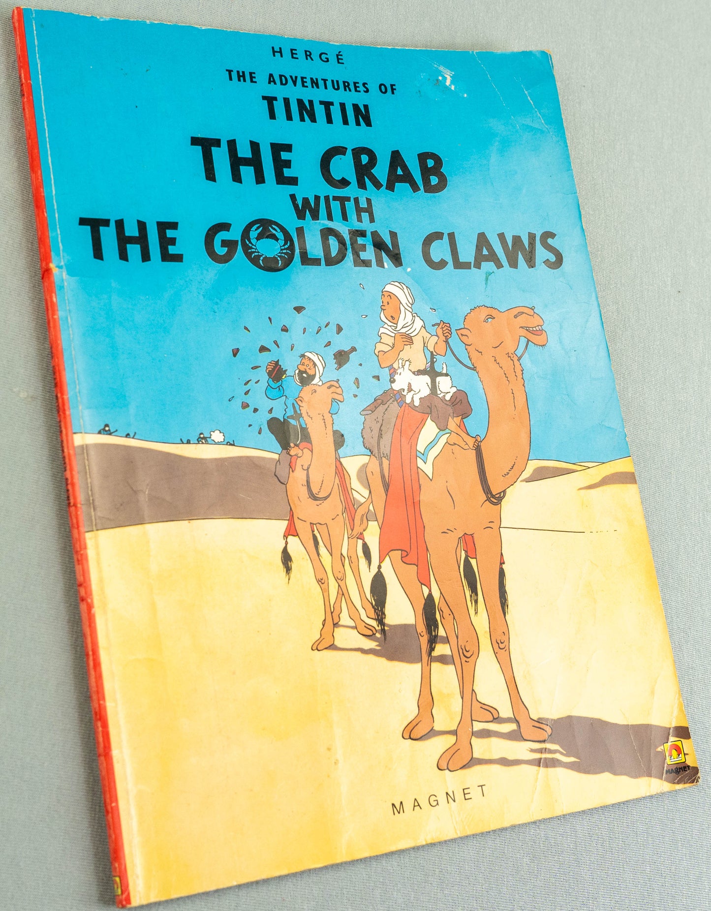 The Crab with the Golden Claws - Tintin Magnet UK Paperback Edition Book 1980s