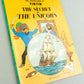 The Secret of the Unicorn - Tintin Magnet UK Paperback Edition Book 1980s