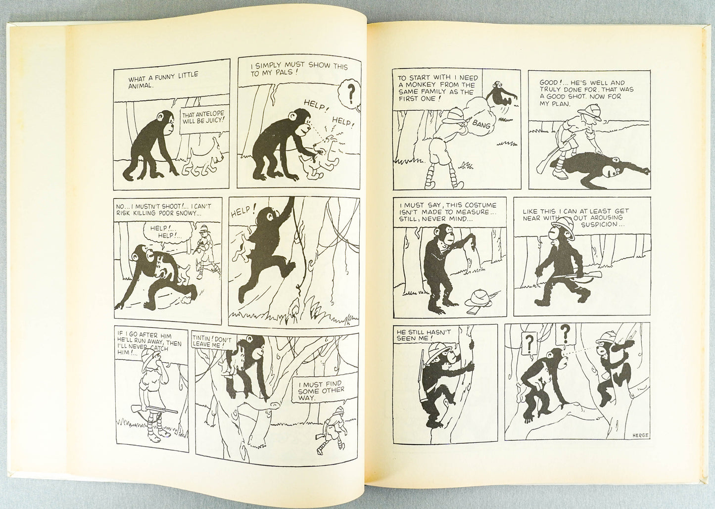 Tintin in the Congo 1991 Casterman 1st UK Edition B&W EO Facsimile Book