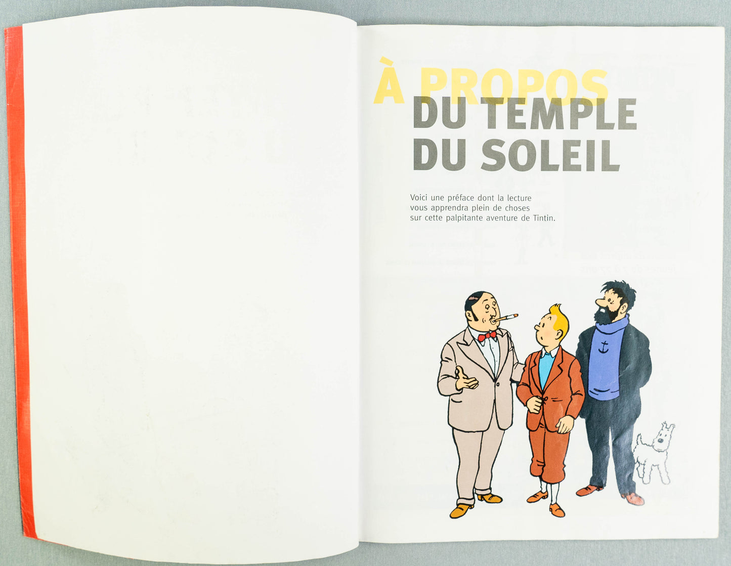 Tintin Le Temple Du Soliel: Casterman 1999 French Rare Intro Edition EO Herge