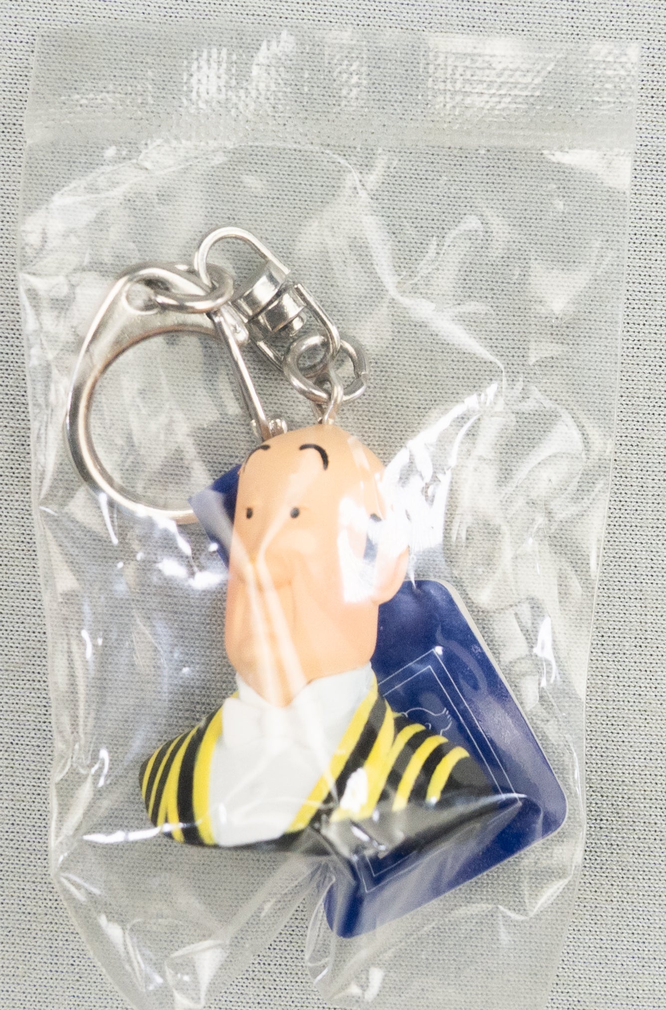 Moulinsart Toy Keyring: Nestor Bust 3.5cm Height 42321 Official Tintin Figure Key Ring