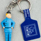 Moulinsart Toy Keyring: Tintin Chinese Outfit 8cm Height 42465 Official Figure Key Ring