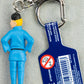 Moulinsart Toy Keyring: Tintin Chinese Outfit 8cm Height 42465 Official Figure Key Ring