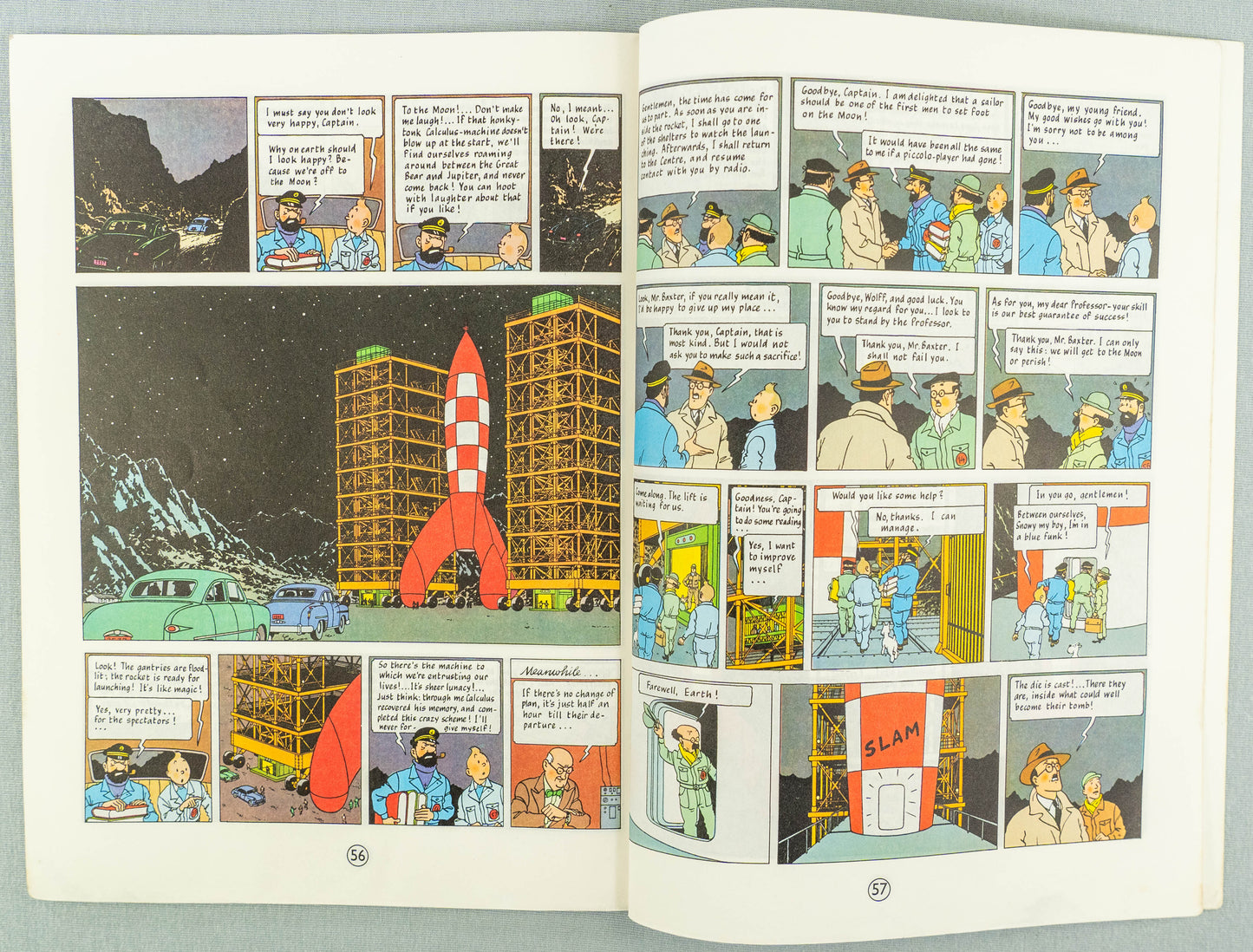 Destination Moon - Tintin Magnet UK Paperback Edition Book 1980s