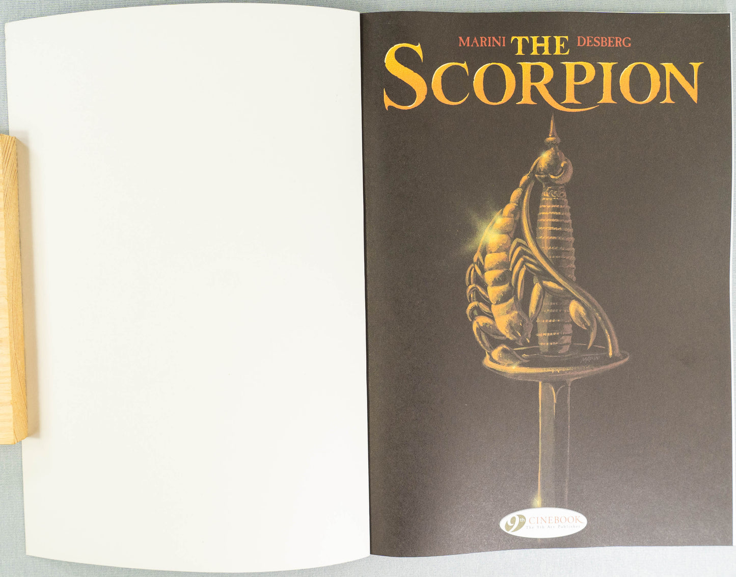 THE SCORPION Volume 1 The Devil’s Mark Cinebook Paperback Comic Book by Marini / Desberg