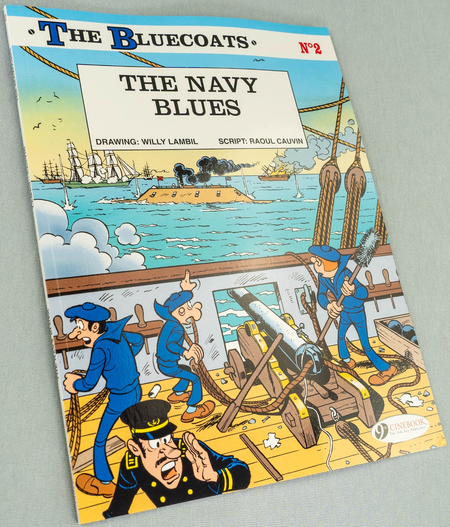 The Bluecoats Volume 2 - The Navy Blues Cinebook Paperback Comic Book by Lambil / Cauvin