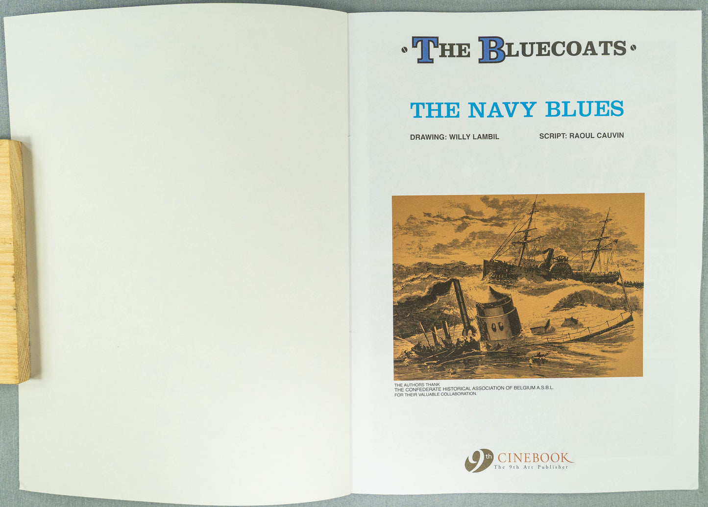 The Bluecoats Volume 2 - The Navy Blues Cinebook Paperback Comic Book by Lambil / Cauvin